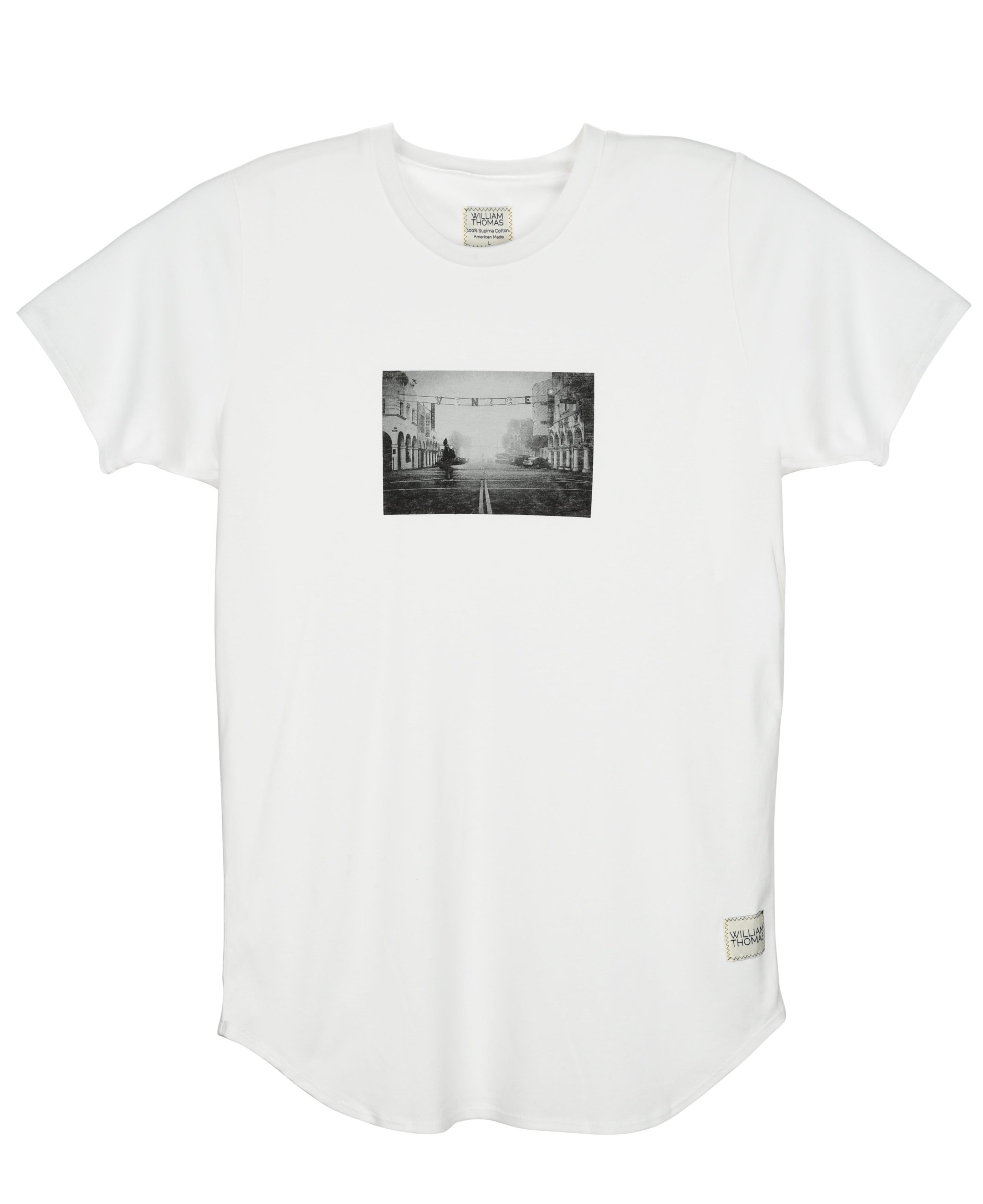 Sold Out) Supima® Venice Beach, White Series (limited I O W L Ghost Tee, S I L A H City M T A – M
