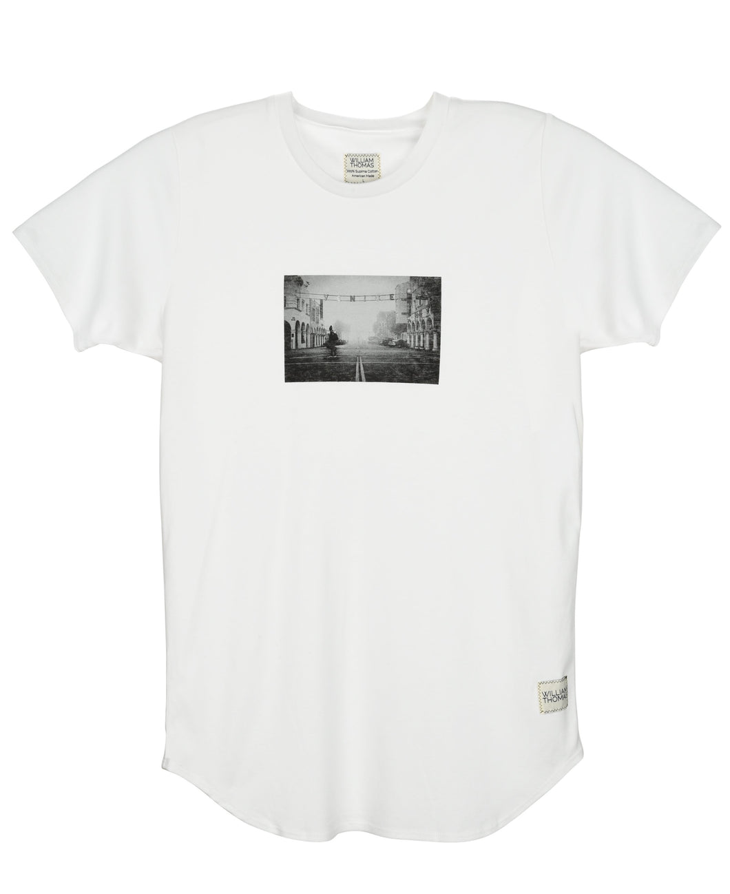 (Sold Out) Supima® Venice Beach, City Series Tee, Ghost White (limited stock)