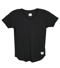 Load image into Gallery viewer, (Sold Out) Supima® V Neck Tee, Vanta Black