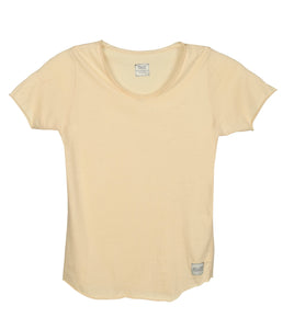 (Sold Out) Supima® Casually Cool Raw Hem Tee, Sand
