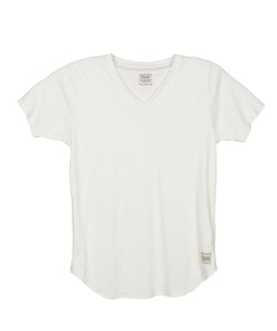 (Sold Out) Supima® V Neck tee, Ghost White
